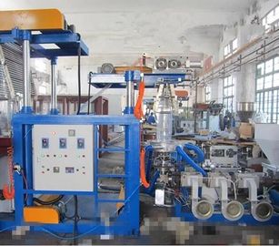 China Pijlertype de Dubbele Opheffende van de de Krimpfolie Blazende Machine 15KW van pvc Drijfmotor leverancier